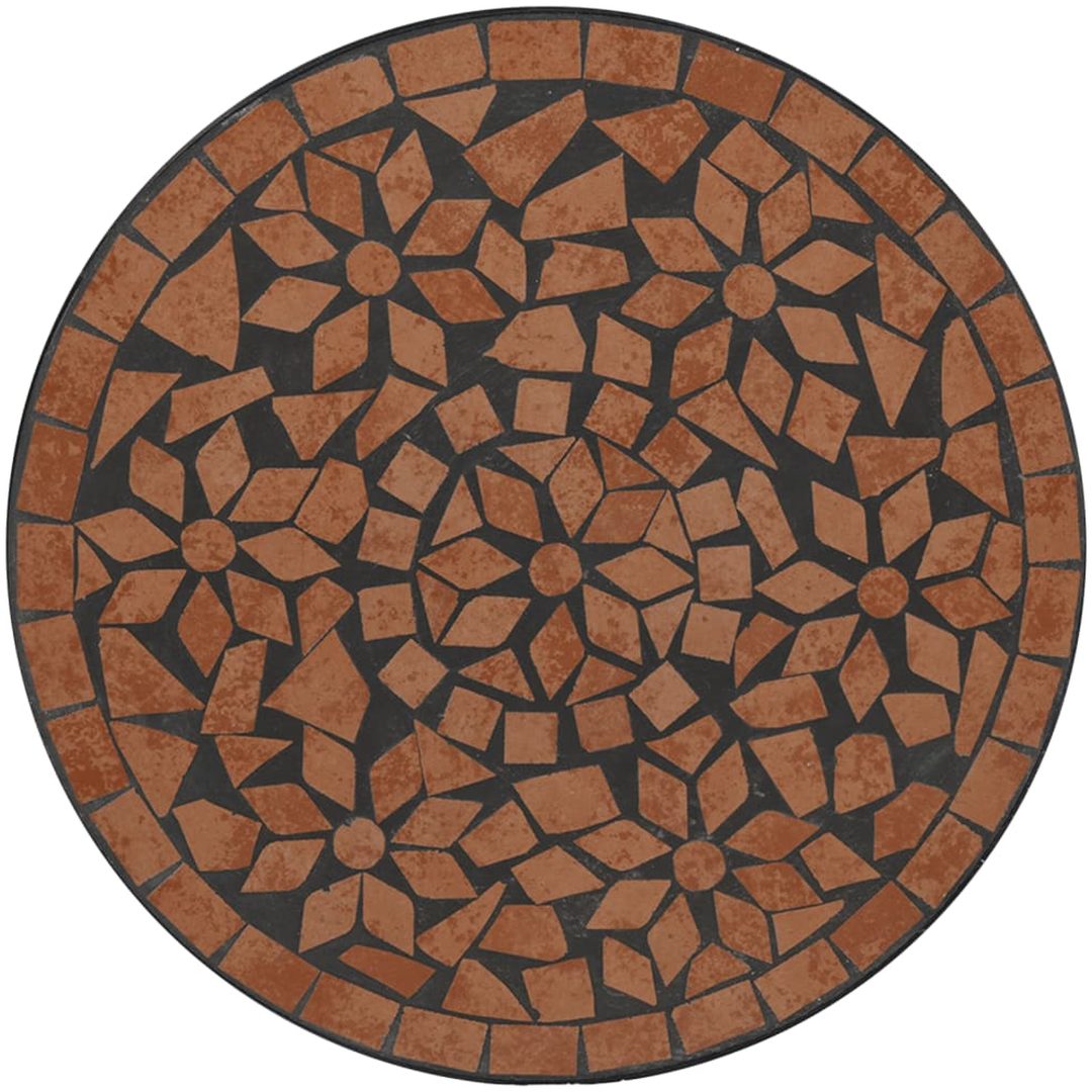 Caféset mosaik terrakotta järn och keramik vidaXL – bild 6