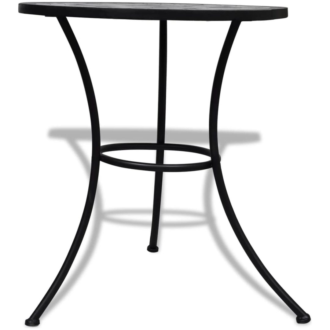 Caféset svart och vit 60 cm mosaik vidaXL 60 x 70 cm – bild 3