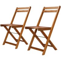 Caféstolar 2 st massivt akaciaträ vidaXL
