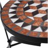 Caféstolar i mosaik 2 st brun keramik vidaXL – miniatyr 8