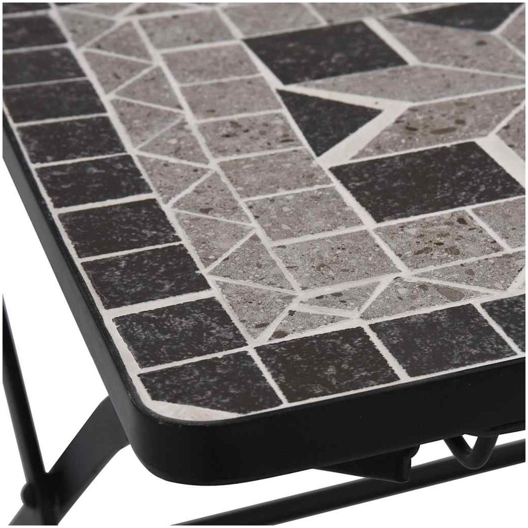 Caféstolar mosaik 2 st grå vidaXL – bild 8