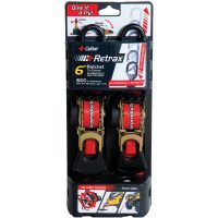 Caliber Retrax 6 Self rewind tiedown strap kit (2pc)