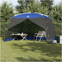 Camping Myggnät med Dörr Blå 5-Person Vattentät vidaXL