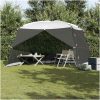 Camping Myggnät med Dörr Grå 6-Personers Vattentät vidaXL 380 x 380 x 225 cm – miniatyr 1