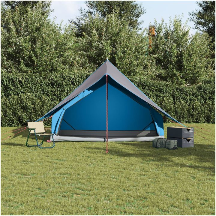 Camping Tält A-Frame 5-Person Blå Vattentätt vidaXL 5 - Personers – bild 4