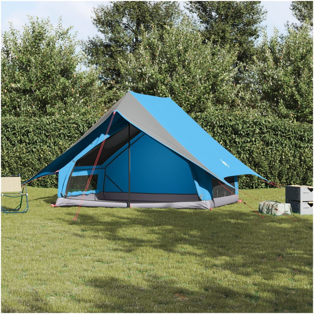 Camping Tält A-Frame 5-Person Blå Vattentätt vidaXL 5 - Personers