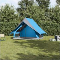 Camping Tält A-Ram Blått Vattentåligt vidaXL
