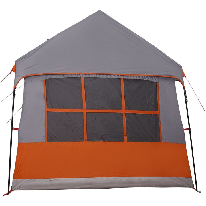 Camping Tält med Fönster Grå och Orange 12-Personers Vattentät vidaXL 622 x 295 x 238 cm – bild 6