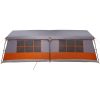Camping Tält med Fönster Grå och Orange 12-Personers Vattentät vidaXL 622 x 295 x 238 cm – miniatyr 7