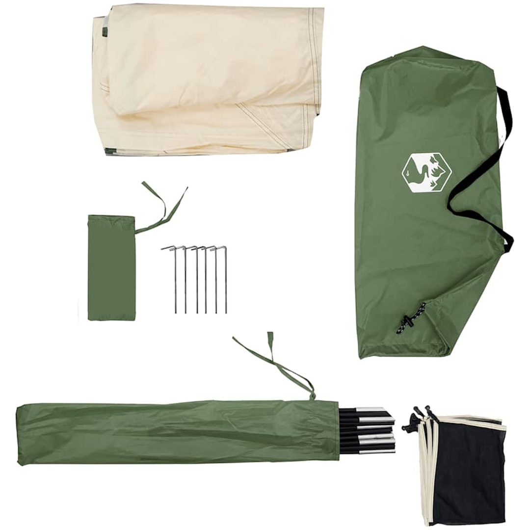 Camping Vindskydd Grön Vattentät vidaXL 340 x 130 cm – bild 10