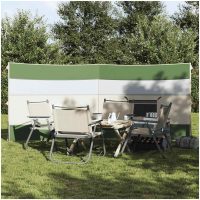 Camping Vindskydd Grön Vattentät vidaXL