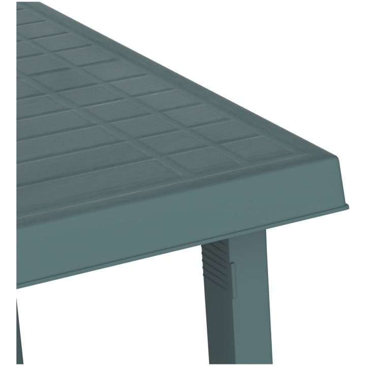 Campingbord grön 79x56x64 cm PP träutseende vidaXL – bild 5