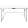 Campingbord med höj- och sänkbar aluminium (hopfällbar) vidaXL 120 x 60 cm – miniatyr 2