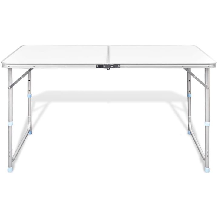 Campingbord med höj- och sänkbar aluminium (hopfällbar) vidaXL 120 x 60 cm – bild 2