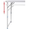Campingbord med höj- och sänkbar aluminium (hopfällbar) vidaXL 120 x 60 cm – miniatyr 6