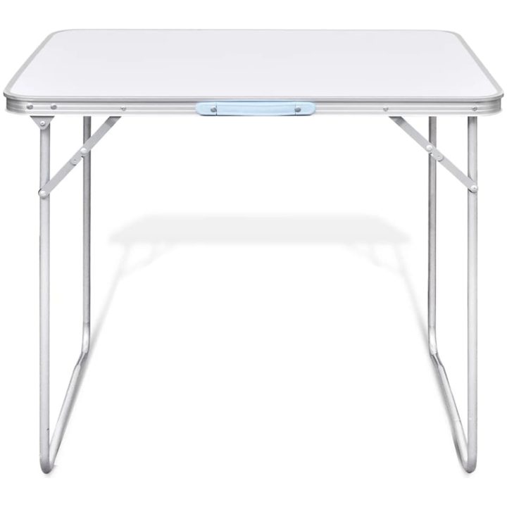 Campingbord med metallram, hopfällbar 80 x 60 cm vidaXL – bild 3