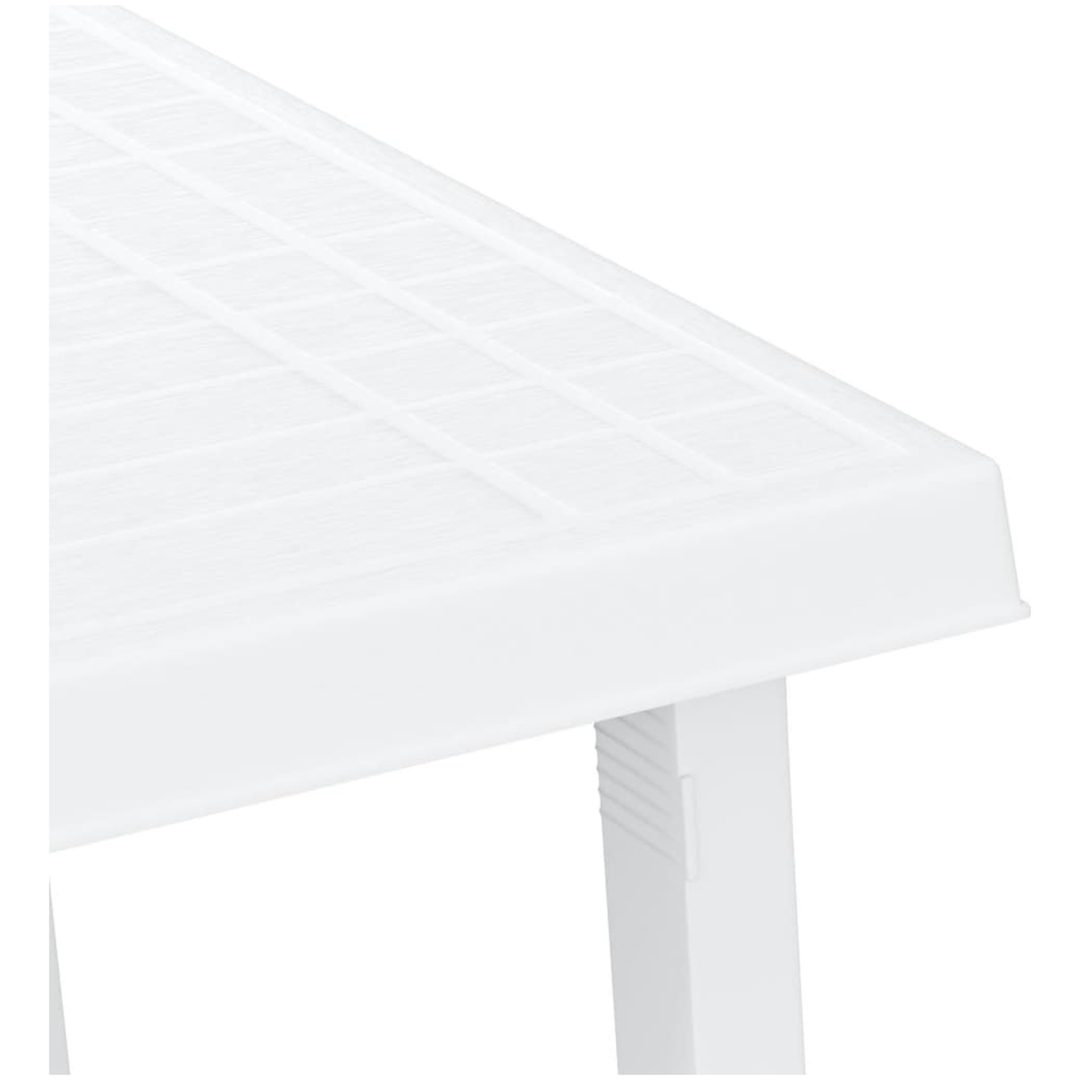 Campingbord vit 79x56x64 cm PP träutseende vidaXL – bild 5