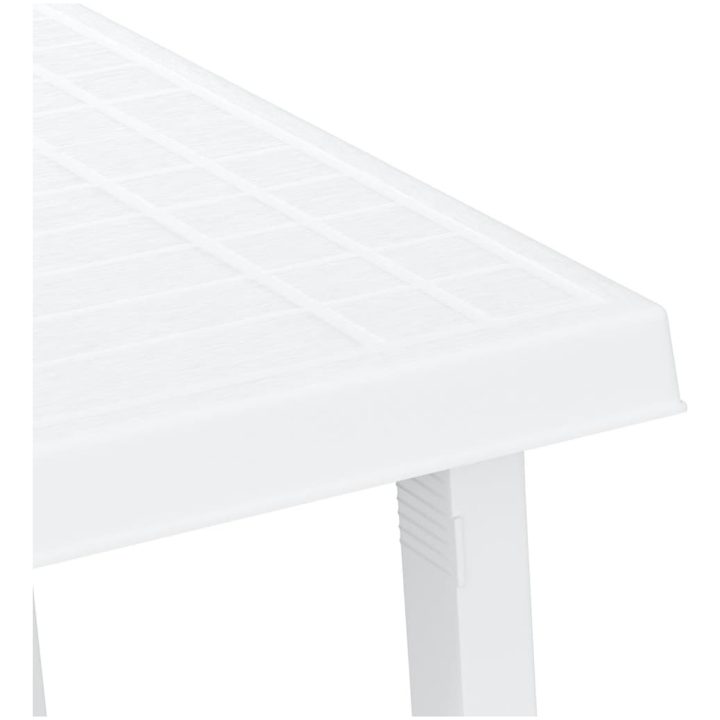 Campingbord vit 79x56x64 cm PP träutseende vidaXL – bild 5