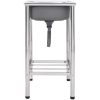 Campingdiskbänk rostfritt stål vidaXL 55 x 45 x 18 cm – miniatyr 3
