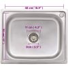 Campingdiskbänk rostfritt stål vidaXL 55 x 45 x 18 cm – miniatyr 8