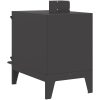 Campingkamin med skorsten Svart 35x50x6 Stål vidaXL Medium – miniatyr 5