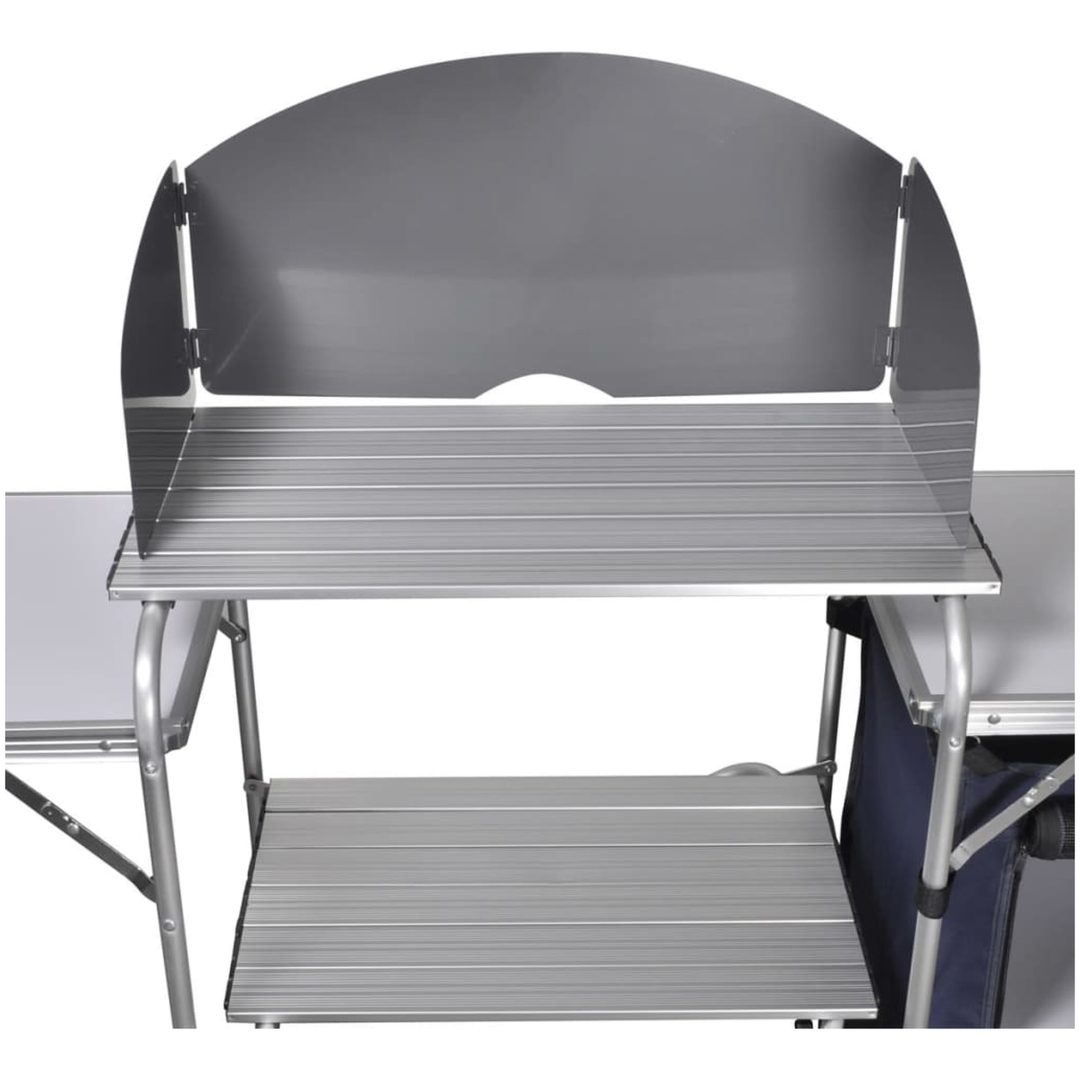 Campingkök med vindskydd i aluminium vidaXL – bild 4