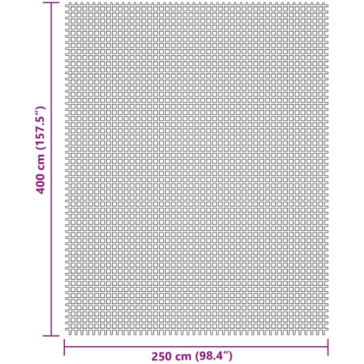 Campingmatta gräddvit vidaXL 4 x 2.5 m – bild 7