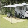Campingmatta gräddvit vidaXL 4 x 2.5 m – miniatyr 1