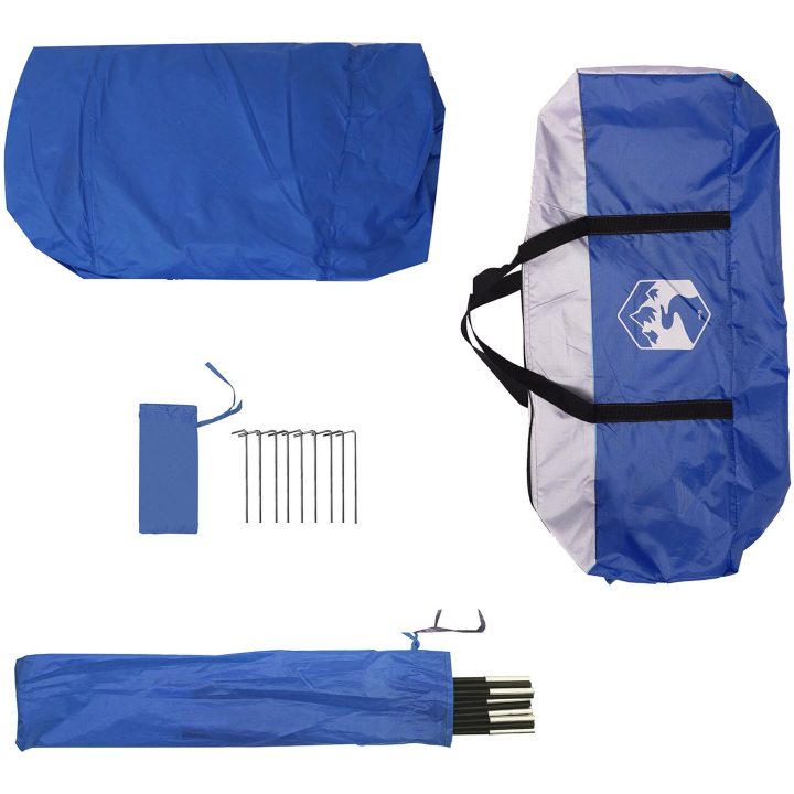 Campingmyggnät med dörr Blå för 5 personer Vattentålig vidaXL 320 x 320 x 218 cm – bild 12
