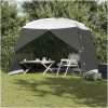 Campingmyggnät med dörr Grå 6-personer Vattentålig vidaXL 320 x 320 x 218 cm – miniatyr 1