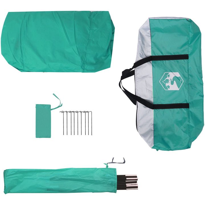 Campingmyggnät med Dörr Grön 4-Personers Vattentät vidaXL 320 x 320 x 218 cm – bild 12