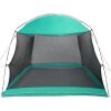 Campingmyggnät med Dörr Grön 4-Personers Vattentät vidaXL 320 x 320 x 218 cm – miniatyr 6