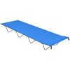 Campingsäng 180x60x19 cm oxfordtyg och stål blå vidaXL – miniatyr 1