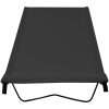 Campingsäng 180x60x19 cm oxfordtyg och stål svart vidaXL – miniatyr 2