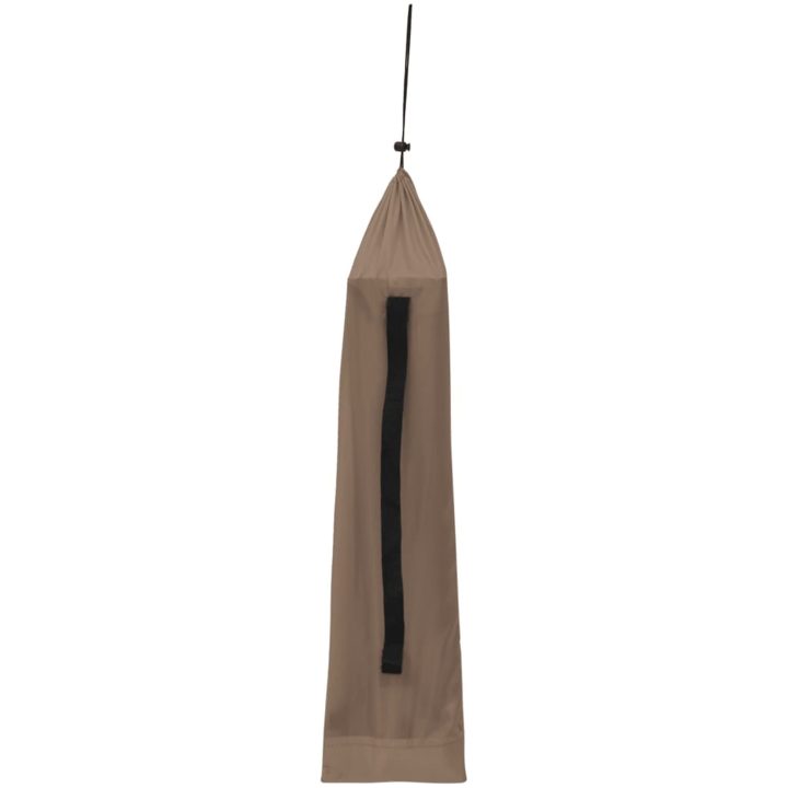 Campingsäng 180x60x19 cm oxfordtyg och stål taupe vidaXL – bild 5