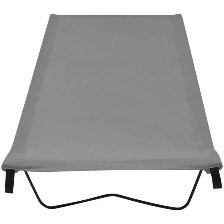 Campingsängar 2 st 180x60x19 cm oxfordtyg och stål grå vidaXL – bild 3