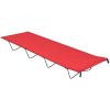 Campingsängar 2 st 180x60x19 cm oxfordtyg och stål röd vidaXL – miniatyr 2