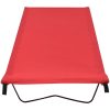 Campingsängar 2 st 180x60x19 cm oxfordtyg och stål röd vidaXL – miniatyr 3