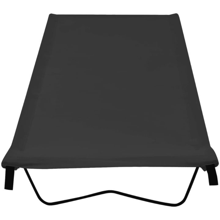 Campingsängar 2 st 180x60x19 cm oxfordtyg och stål svart vidaXL – bild 3