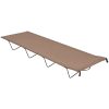 Campingsängar 2 st 180x60x19 cm oxfordtyg och stål taupe vidaXL – miniatyr 2