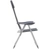 Campingstolar 2 st grå 58x69x111 cm aluminium vidaXL – miniatyr 5