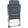 Campingstolar 2 st grå 58x69x111 cm aluminium vidaXL – miniatyr 8