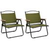 Campingstolar 2 st grön oxfordtyg vidaXL 54 x 43 x 59 cm – miniatyr 2