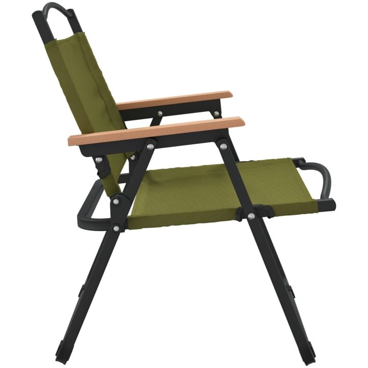 Campingstolar 2 st grön oxfordtyg vidaXL 54 x 43 x 59 cm – bild 5