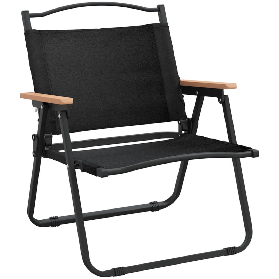 Campingstolar 2 st svart oxfordtyg vidaXL 54 x 43 x 59 cm – bild 3