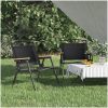 Campingstolar 2 st svart oxfordtyg vidaXL 54 x 43 x 59 cm – miniatyr 1