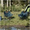 Campingstolar med ficka fällbar 2 st bladmönster vidaXL – miniatyr 3