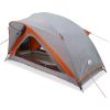 Campingtält 1 person grå och orange vattentätt vidaXL – miniatyr 2