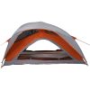 Campingtält 1 person grå och orange vattentätt vidaXL – miniatyr 5