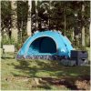 Campingtält 2 personer blå snabbrest vidaXL 2 - Person – miniatyr 3